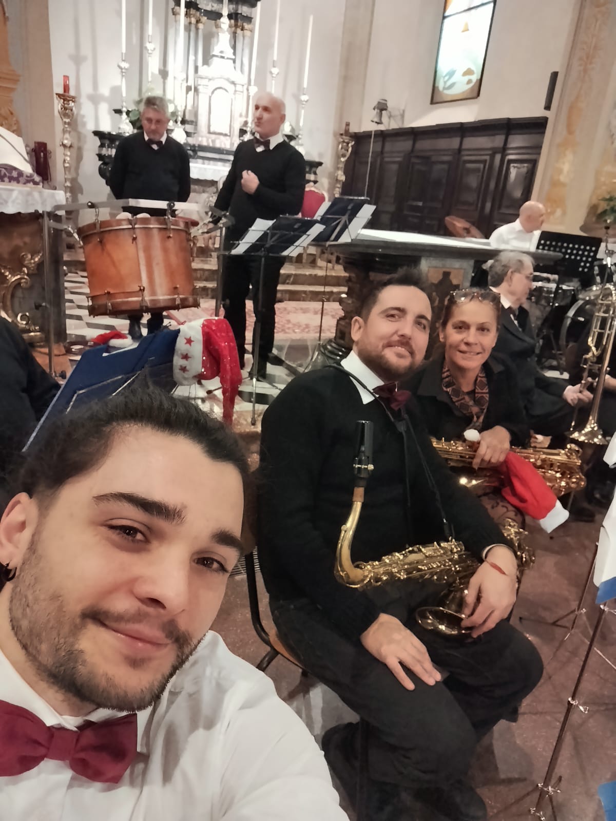 ecco i sax...concerto di Natale